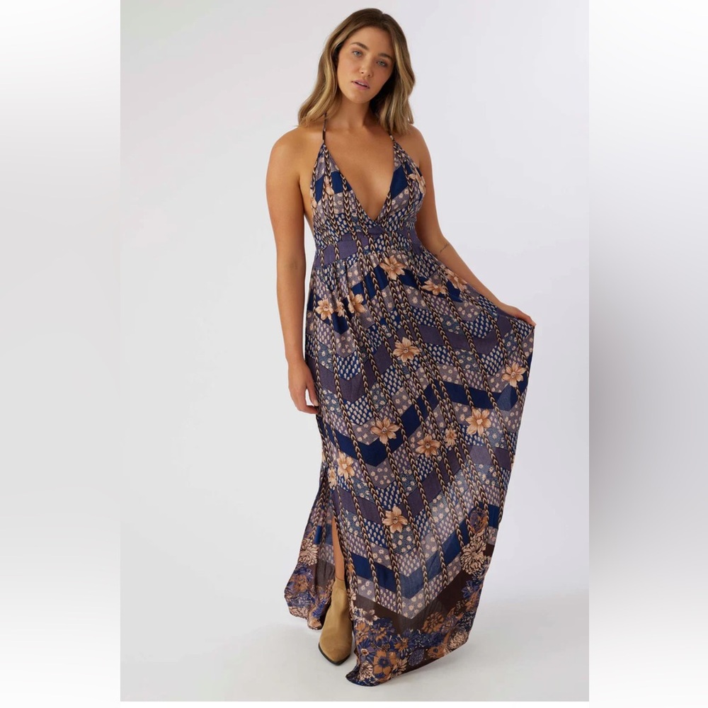 O’Neill Annalisa Halter Maxi Dress